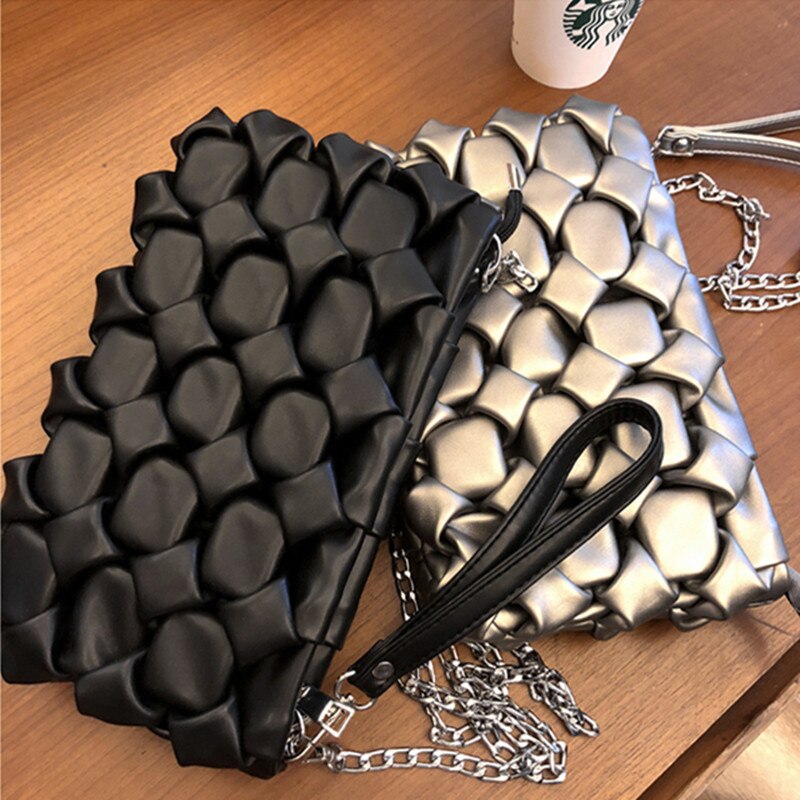 Women Envelope Clutch Bag 3D diamond Party Evening Bags lady Leather Ladies Shoulder messenger Bag small Female Clutches Purse