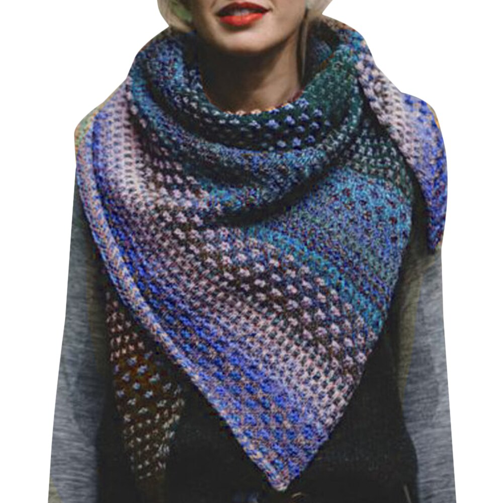 Winter Scarf Women Printed Scarf Female Warm Wrap Ski Sportswear Triangle Scarf Women Scarves: 4