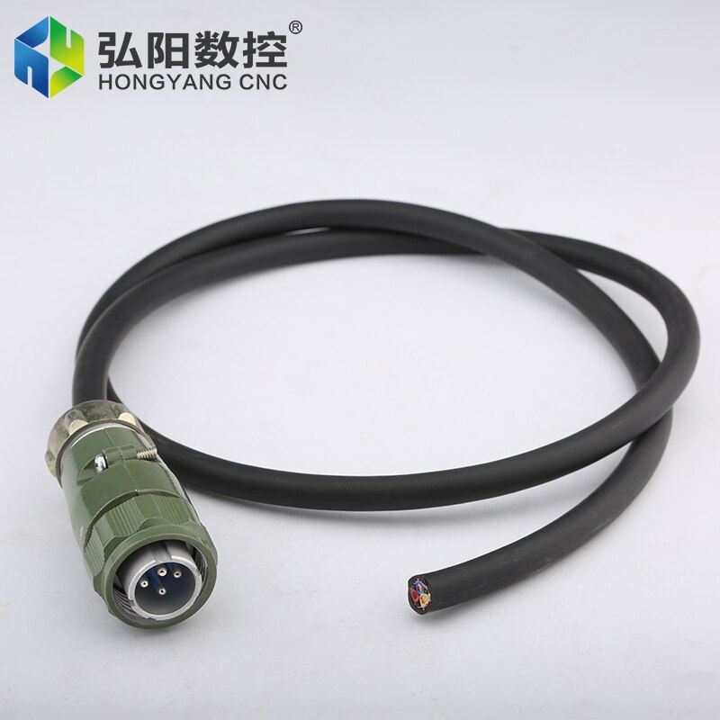 CNC Milling Machine Spindle Wire, Machine Tool Drag Chain Cable, Spindle Motor Aerial Plug Welding Wire With Shield: 10m / Green 3x1.5m