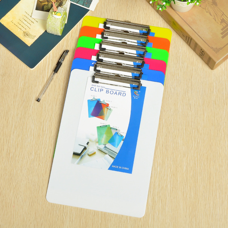 A4 1 Pc Plastic Writing Board Simple File Folder Office Word Pad Stationery Clip File Paper File Folder Holder School Supplies