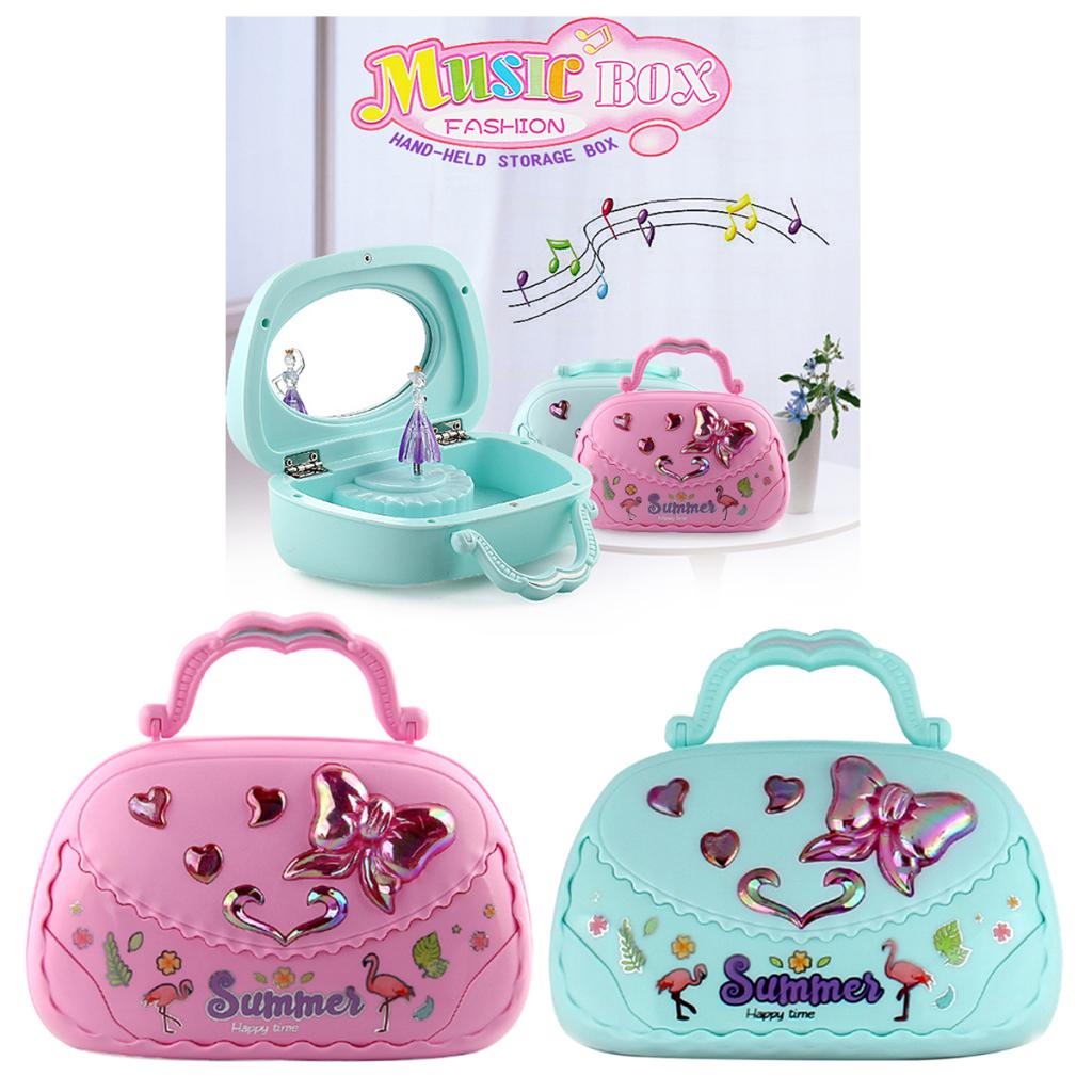 Kid’s Musical Jewelry Box with Ballerina, Music Box, Organizer, Vintage for Girls