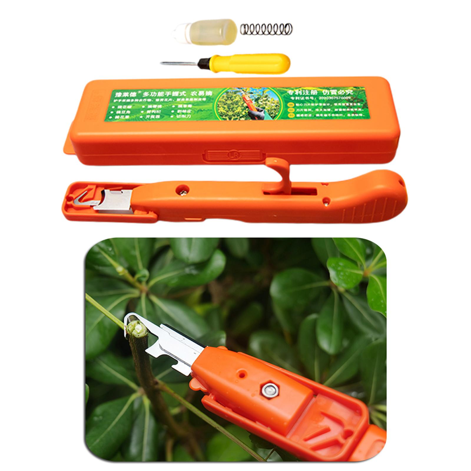Handheld Fruit Picker W/ Screwdriver Bended Blade Thumb Knives for Garden Sichuan Peppercorn