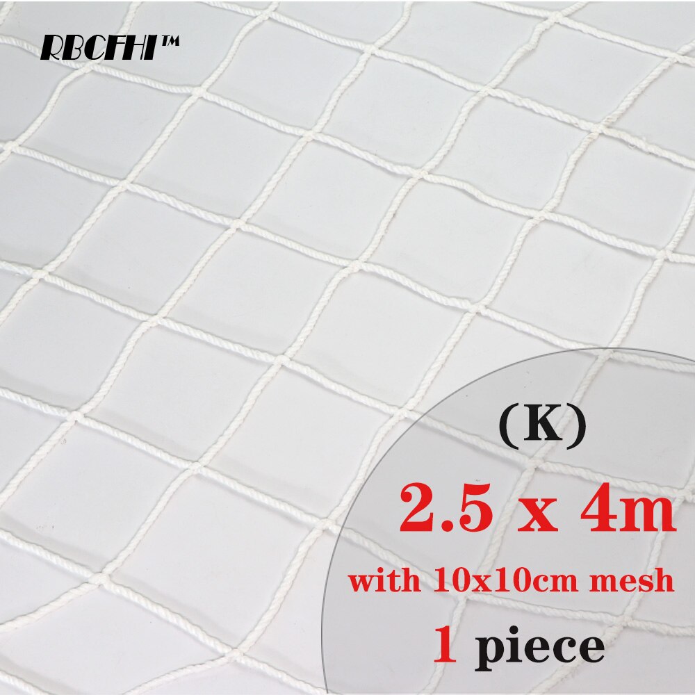 RBCFHI Plant Trellis Netting 10x10CM Square Soft Mesh Safety Home Balcony Railing Stairs Fence Against Falling Safety Netting: 2.5x4m mesh 10x10cm
