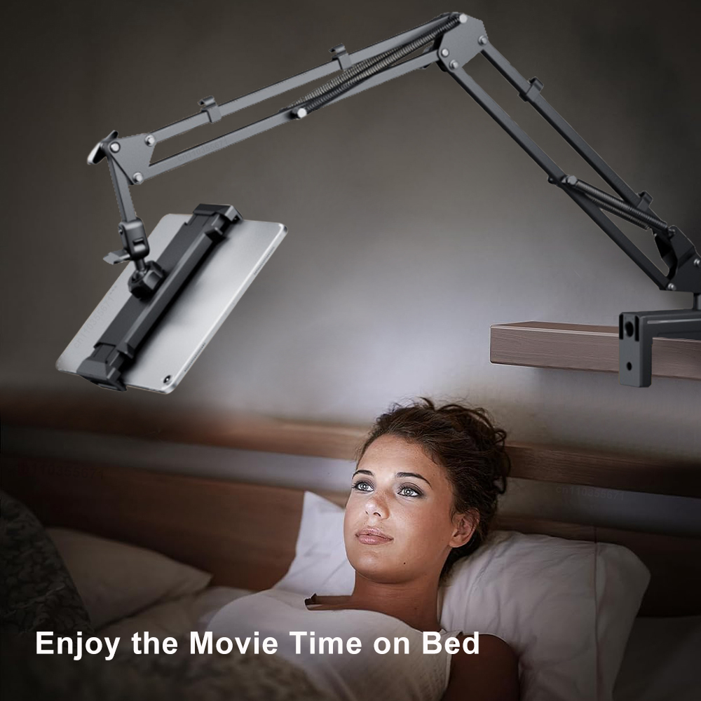 Tablet Bracket For iPad Stand 360° Rotating Adjustable Bed Tablet Mount Stand For 4-12.9 inch Tablet Holder Stand