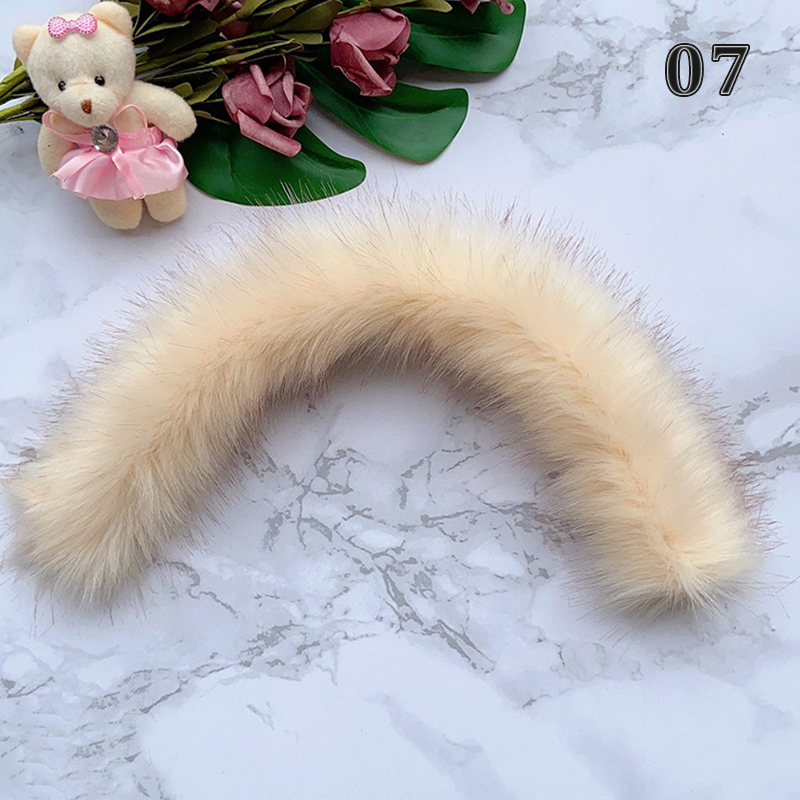 1M 24 Kleuren Wit Faux Vos Bont Pluche Lint Tapes Diy Trui Jas Kledingstuk Kap Hoed Kraag Trimmen materialen Decoratie: 7