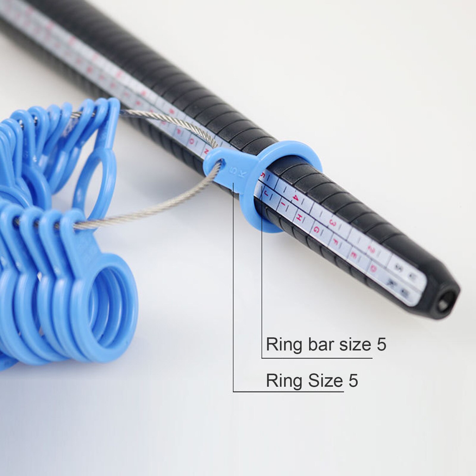 Finger Sizers Gauge Kit Finger Sizing Ruler Ring Stick Jewelry Making Tools Portable Measurement Equipment DIY Measuring Tool