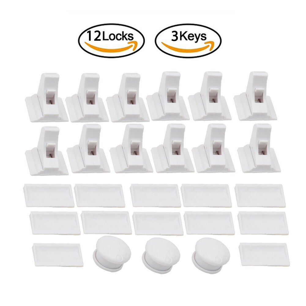 Magnetic Child Lock Children Protection Baby Safety Lock Drawer Latch Cabinet Door Lock Limiter Children Security Locks: GRAY