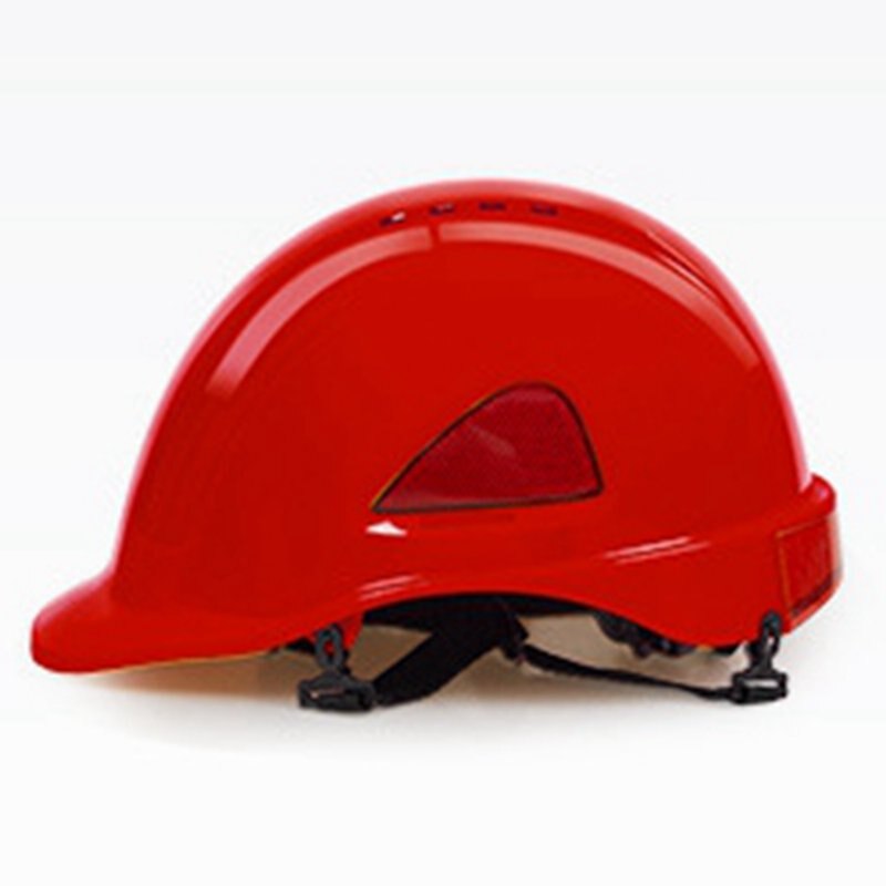 Reflective Safety Cap Construction Site Anti Smashing Head Protection Comfortable Breathable Cushion Lining Foldable Safety Cap: Red