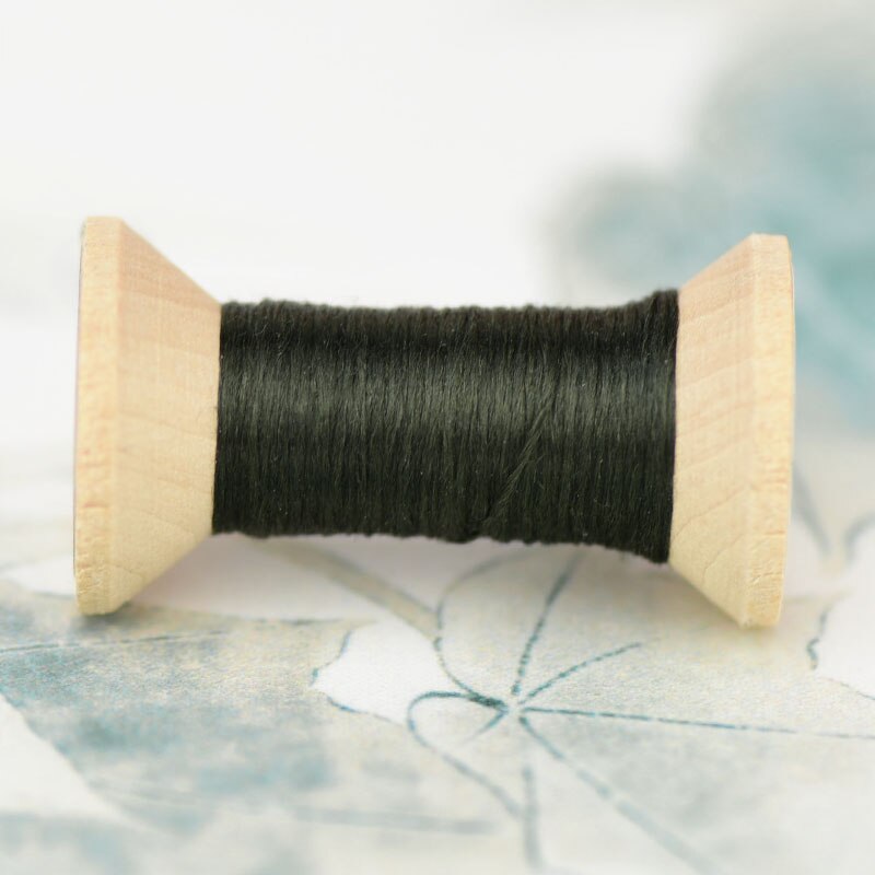 Hand embroidery embroidery silk 20 meters per thread thread silk hand embroidery thread Grey green: 5