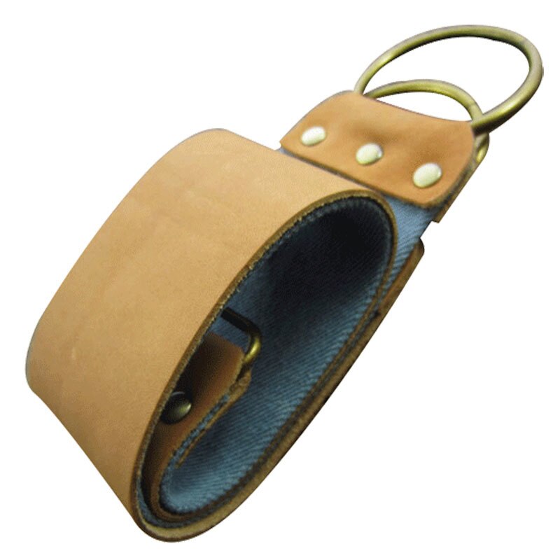 Ouderwetse Striaght Scheermes Met Koperen Hoofd Houten Handvat