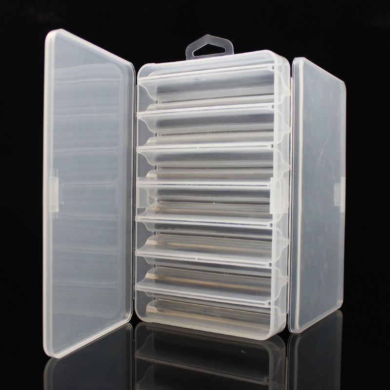 Visgerei Box Double Side 14 Compartimenten Vissen Lokken Box Voor Minnow Garnalen Aas Metalen Lepel Lokt Storage Case Container