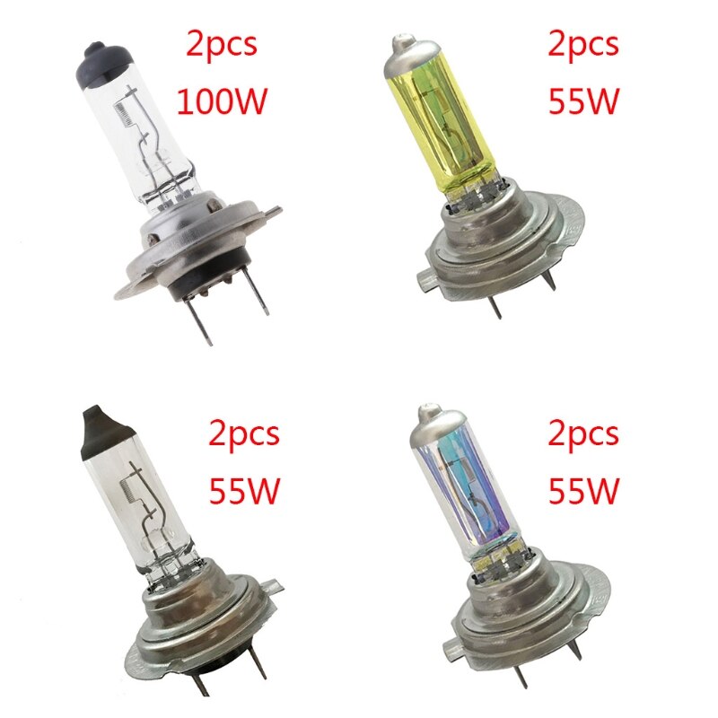 2Pcs H7 55W/100W 12V Xenon Gas Halogen Headlight Light Bulbs Auto Exterior Light A0NE