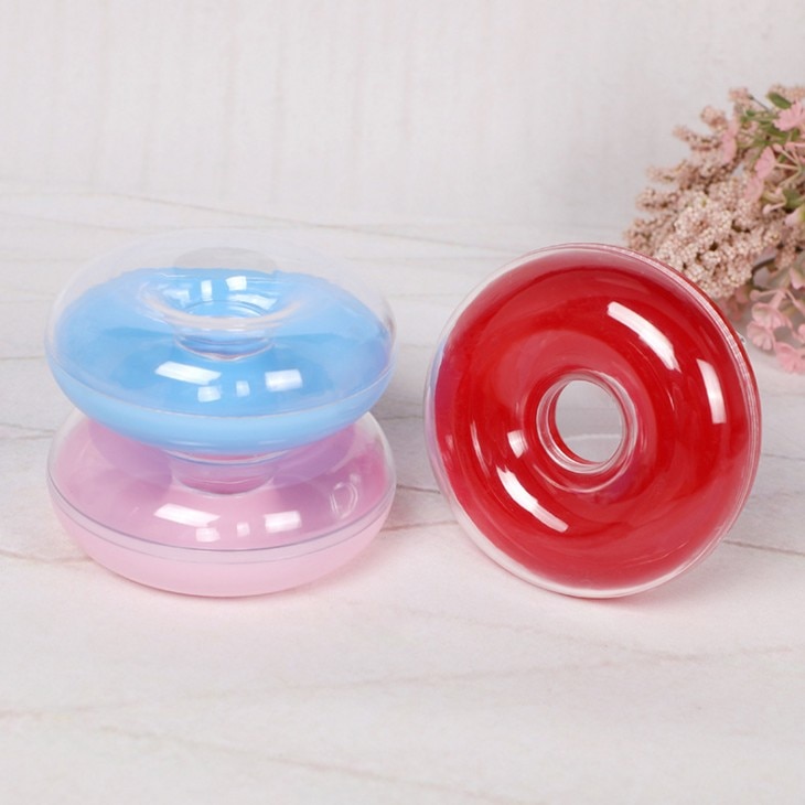 6 stk plastik donut slik baby shower plastik kasser bryllup baby fuldmåne fest slik snacks favor boks