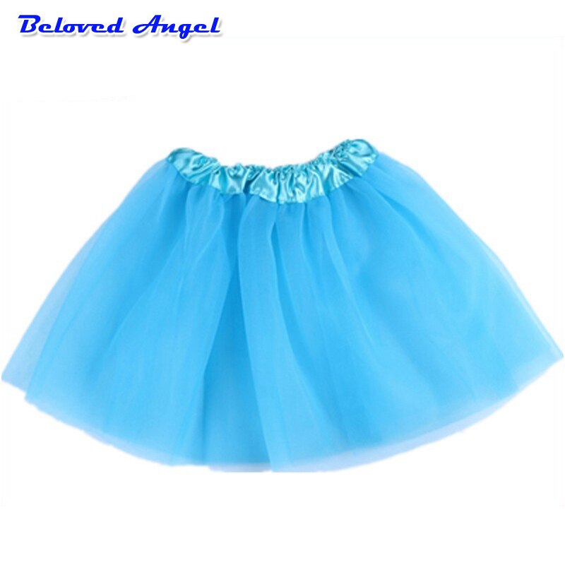 Meninas do bebê saias de baile crianças cintura elástica pettiskirt tule mini princesa ballet festa saia colorida crianças roupas da menina