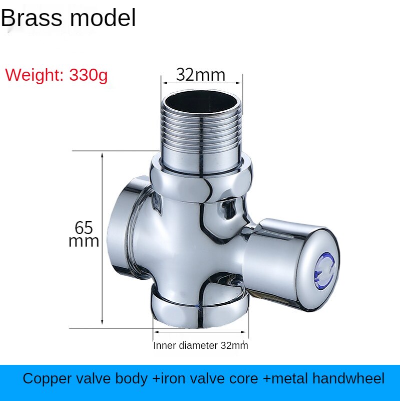 Toilet Flushing Valve Hand-held Toilet Switch Valve Toilet Valve Toilet Time Delay Valve Squatting Pan Quick Open Flushing Valve: 330g-DN25