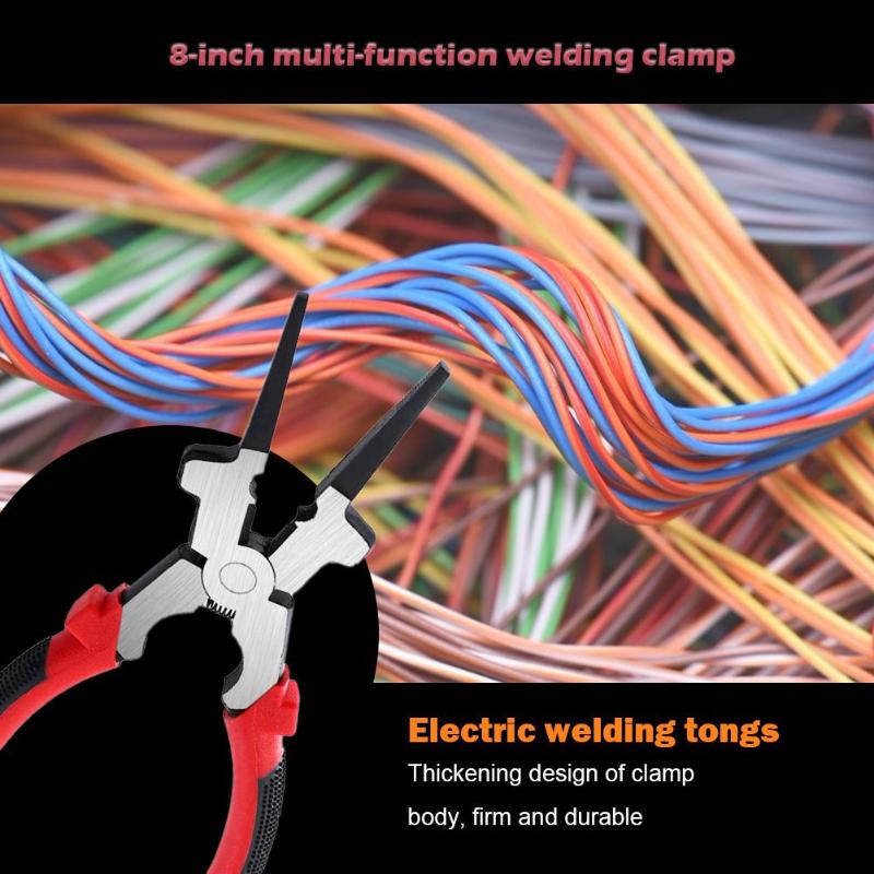Multi-purpose MIG Welding Pliers Carbon Steel Anti-slip Handle Clamp Forcep