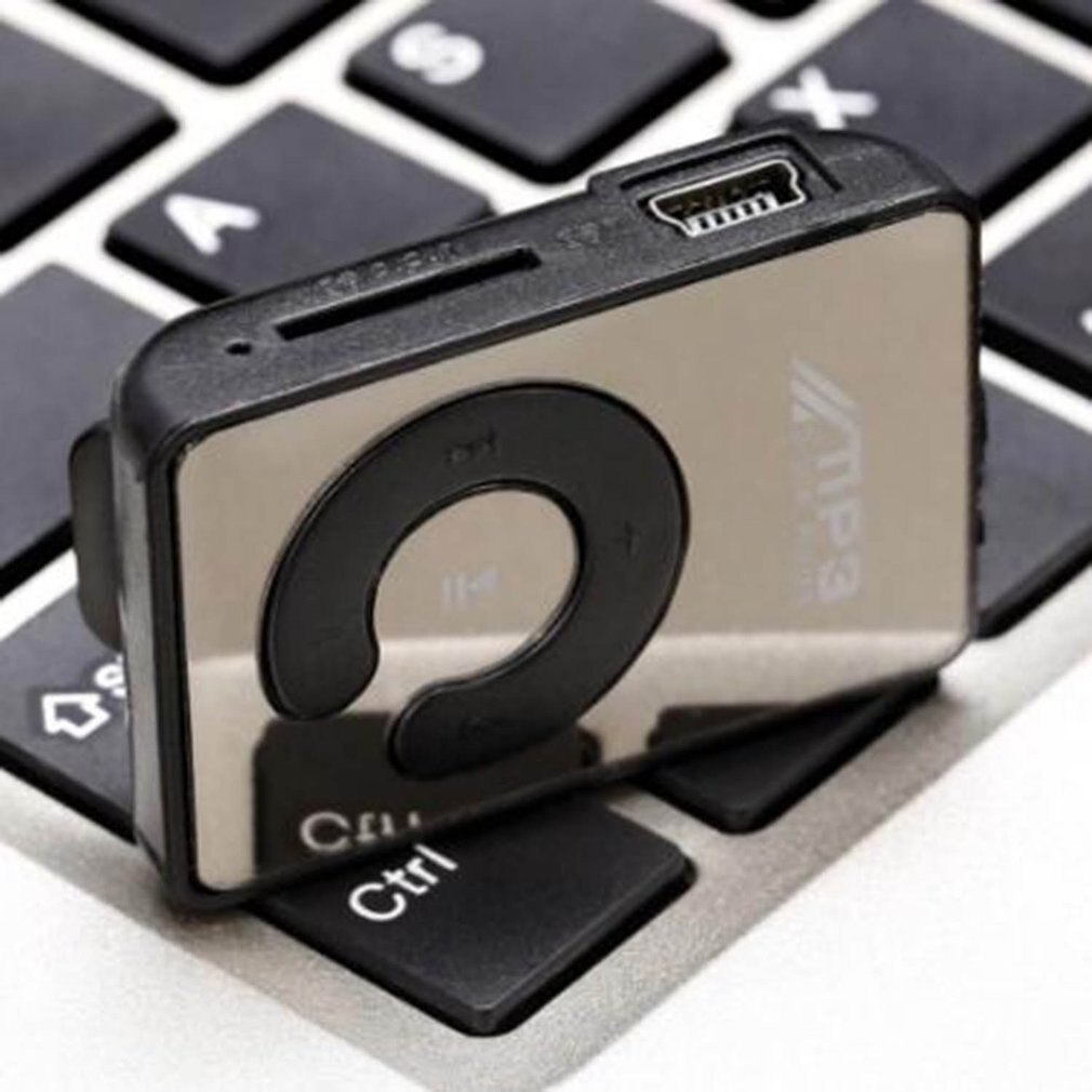 Reproductor de MP3 portátil de tamaño pequeño, Mini pantalla LCD, reproductor de MP3, reproductor de música compatible con 32GB sin espejo de pantalla MP3