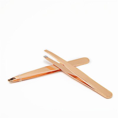 1 Pc Rvs Wenkbrauw Wimper Pincet Slant Tip Professionele Ontharing Eye Brow Verwijderen Clip Vrouw Facial Makeup Tools