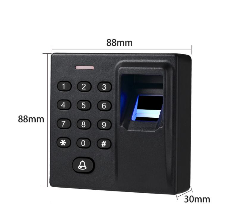 Mini Biometric Fingerprint Access Control Standalone Door Controller Keypad Finger and RFID Card Door Entry Lock