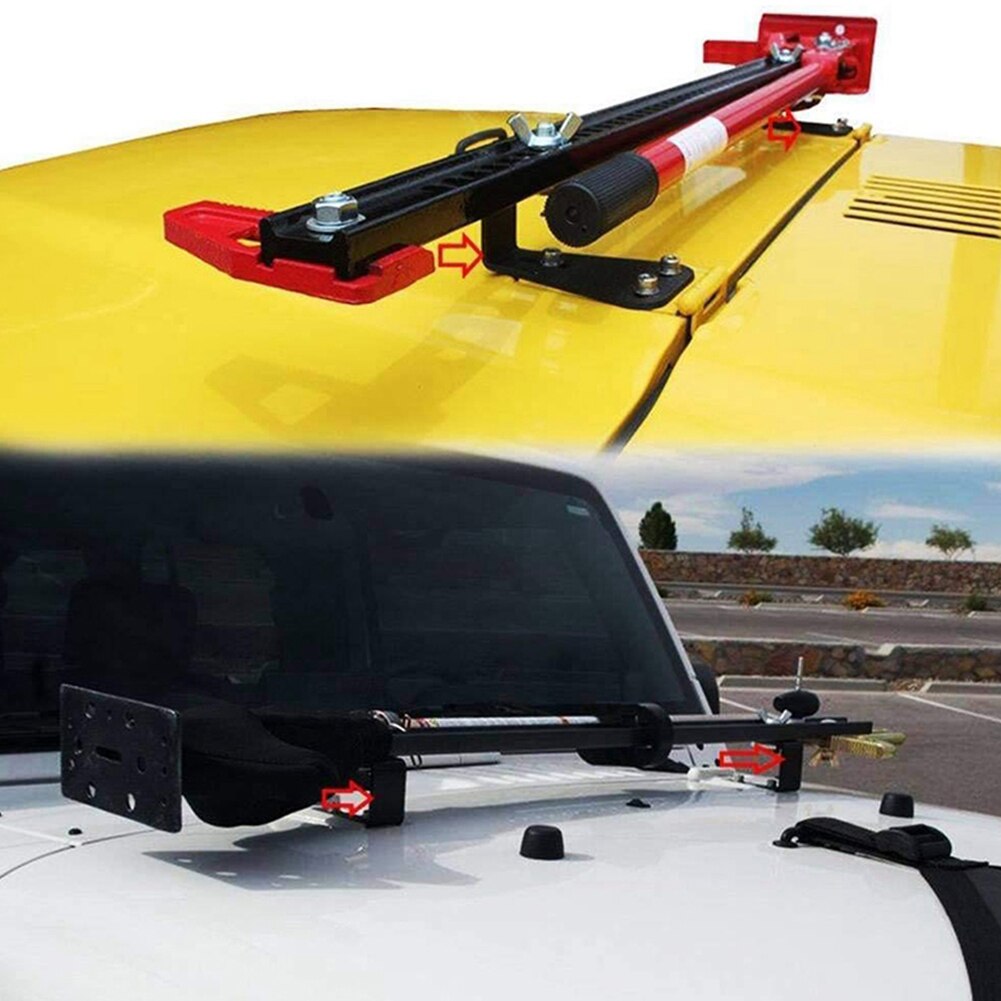 Durable Steel Shovel Holder Hood Bracket High Lift Jack Mount Car Practical Replacement Easy Install For Wrangler K8D6