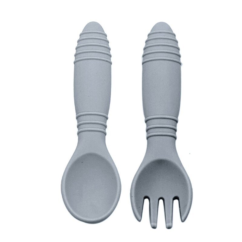 Kinderservies babyservies set siliconen vork lepel set voedingsbakjes bpa-vrij
