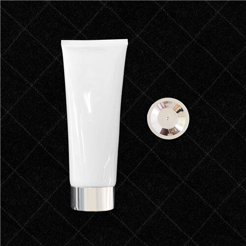 Empty 200g White Squeeze Bottle Cosmetic Container 200ml Face Lotion Hand Cream Packaging Plastic Refillable Tube: 2