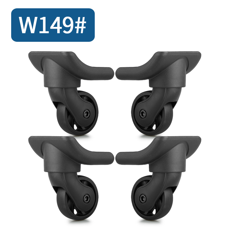 21Q09001 Suitcase Trolley case Flight case Accessories TF2001 Universal wheel service replace Black Spin Reinforced wheel: W149(4 Wheels)Black