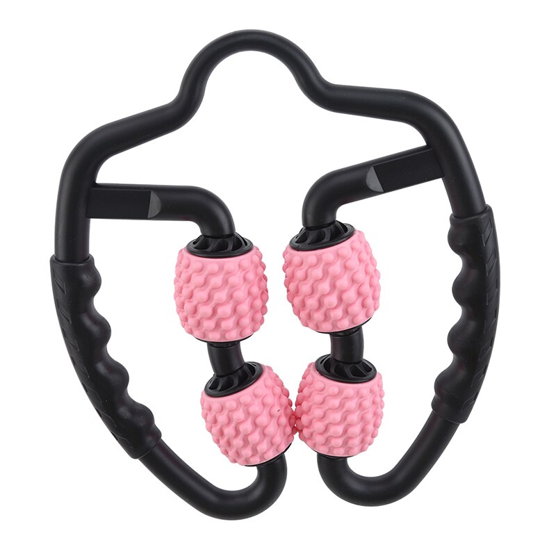 1Pc Foam Shaft Roller Muscle Relaxer Hand Leg Massage Roller Lean Leg Massage Fitness Equipments: Pink