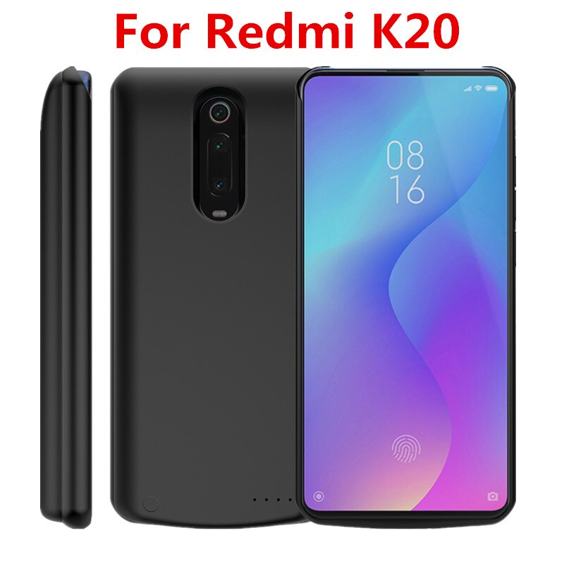 Pour Xiao mi mi 9T mi 9T Pro chargeur de batterie boîtier 6500mAh chargeur de batterie de secours pour Xiao mi rouge mi k20 K20 Pro boîtier de batterie: For Redmi K20