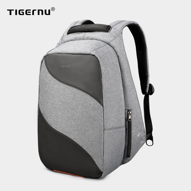 Tigernu anti-tyveri usb opladning 15.6 tommer laptop rygsække til mænd rygsæk skoletasker mandlige forretningsrejser mochilas