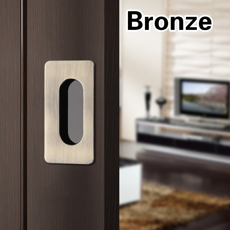 1pc Embedded Sliding Door Handles Hidden Invisible Cupboard Wardrobe Cabinet Push / Pull Handles Door Hardware: 7