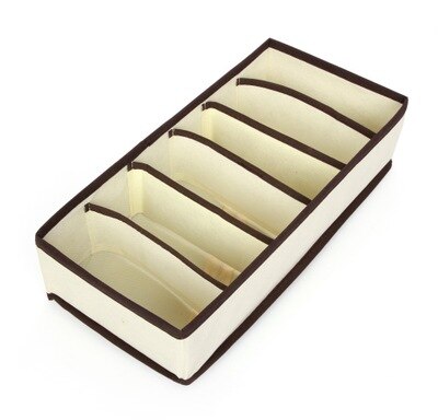 30Netz Unterwäsche Lagerung Organizer, Platzsparende Lagerung Wandschrank Organizer, Lagerung Kasten Für Socken Und Schals, falten Lagerung Kasten: hell Gelb 6 Netz