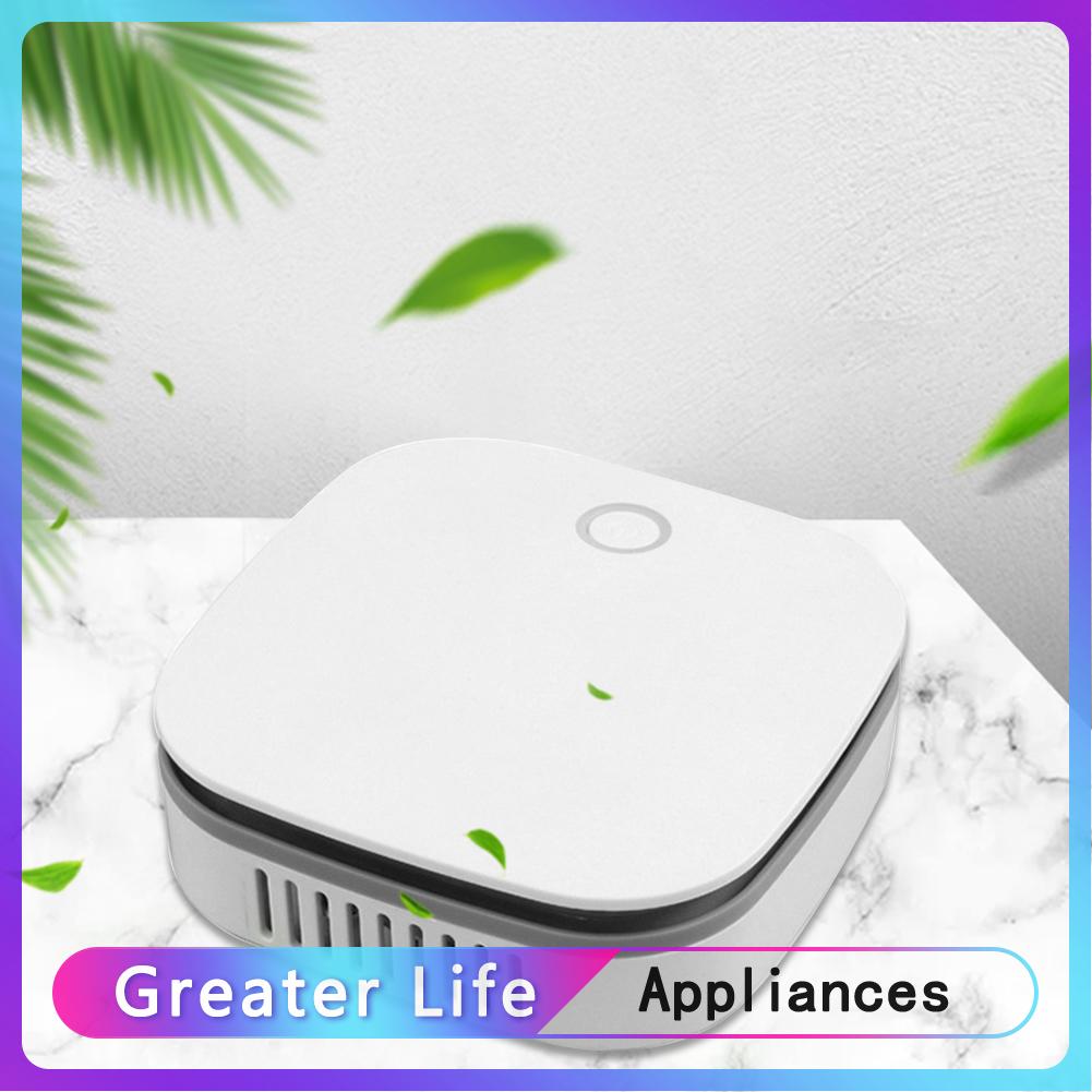 Mini Air Purifier Smart Fridge Freshen Air Cleaner Portable Ozone Anion Generator USB Rechargeable Kitchen Auto Home Clear
