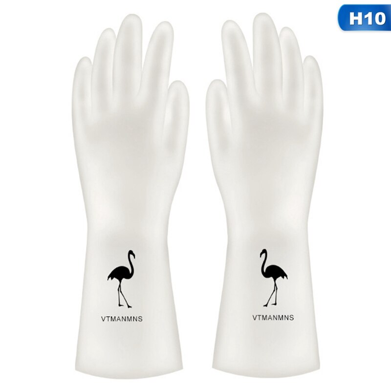 Washing Gloves Women Waterproof Rubber Latex Thin Kitchen Laundry Plastic Cleaning Dishes Household Chores Kitchen Tools: 10-S