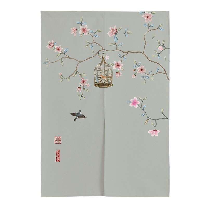 Chinese Inkt Landschap Deur Gordijn Slaapkamer Partitie Gordijn Keuken Half Gordijn Japanse Gordijn Noren Feng Shui Gordijn: 08 / 85x150cm