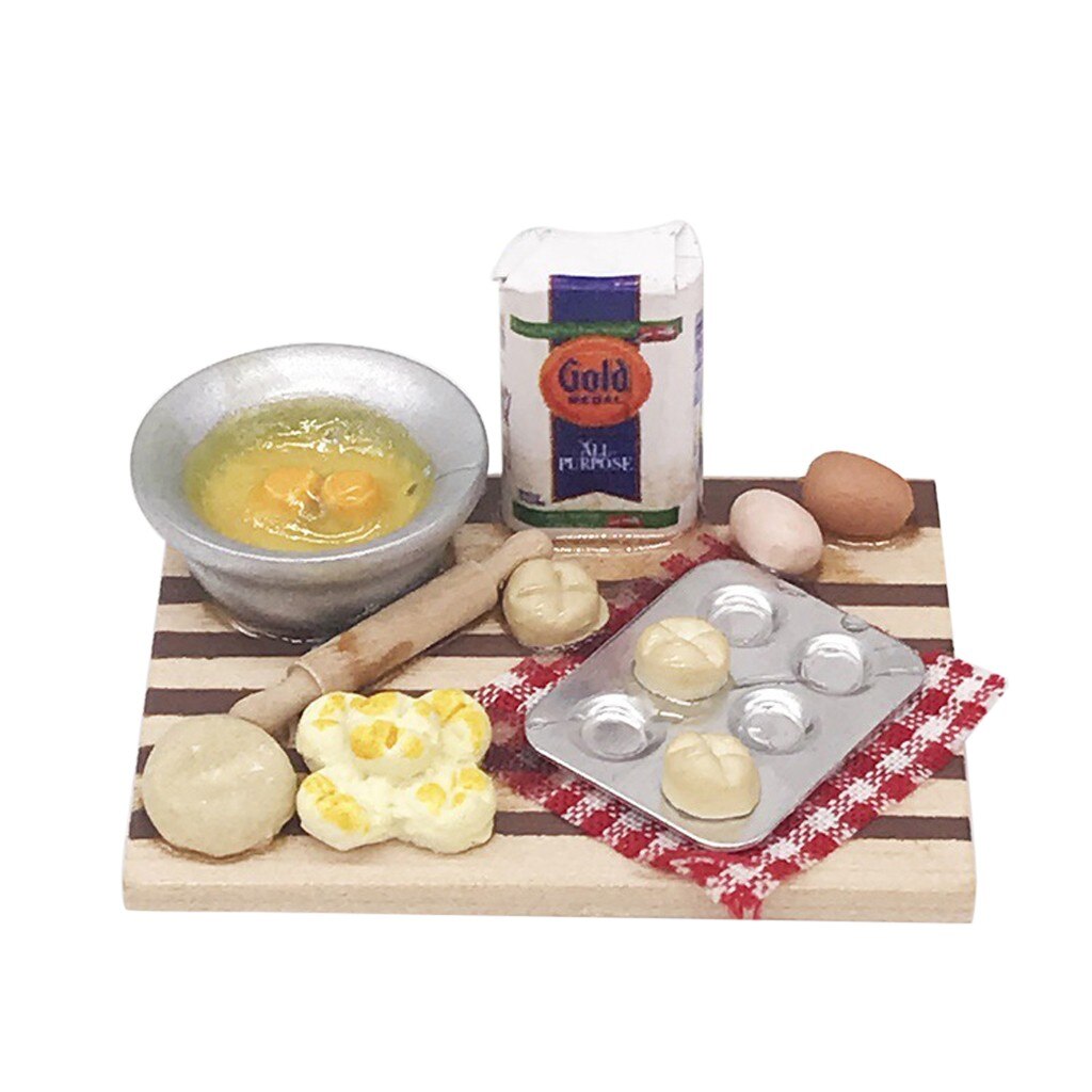 1:12 Doll House Miniature Scene Mode Mini Dim Sum Making Tool Pretend Toy: Default Title
