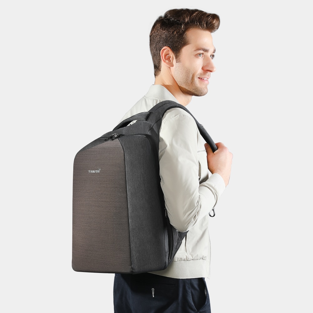 Tigernu-Mochila multifunción antirrobo para ordenador portátil, morral para ordenador portátil de 15,6 pulgadas con puerto USB, para viaje diario, informal