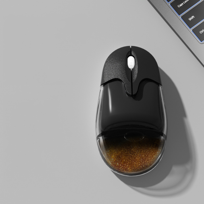 Mouse wireless dual-mode Mouse cablato Mause Design creativo Bambola galleggiante Pulsante muto ricaricabile Bellissimi mouse Uso ufficio Ergonomia: Rosso