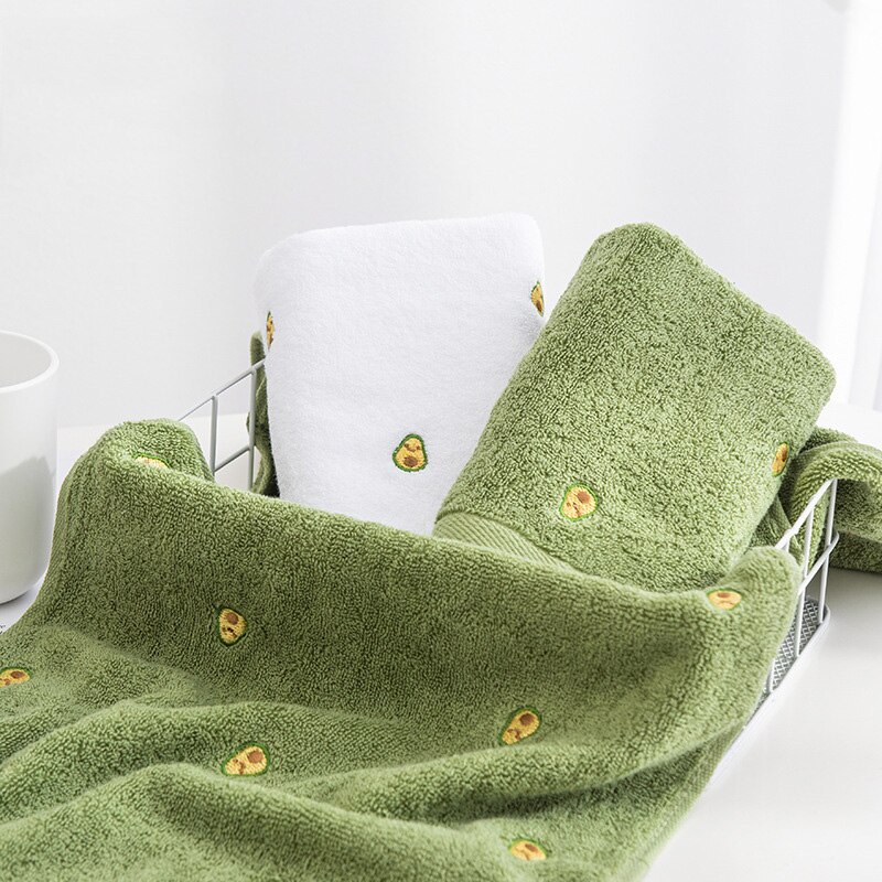 Para Adultos cabello seco lavar toalla facial de aguacate de microfibra suave y absorbente de baño grande de secado rápido de algodón grueso toallas de baño