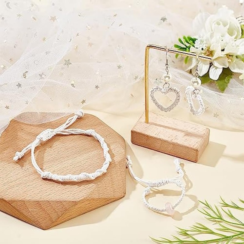 100 yards 1 mm gewaxt katoenen koord, wit gewaxt string wax draad kralen koord voor armband ketting sieraden maken crafting