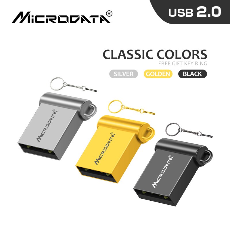 Super mini kleine Metalen usb flash drive Real 64gb 16gb 32gb pen drive Metalen 4gb 8gb usb flash memory stick usb stick pen drive