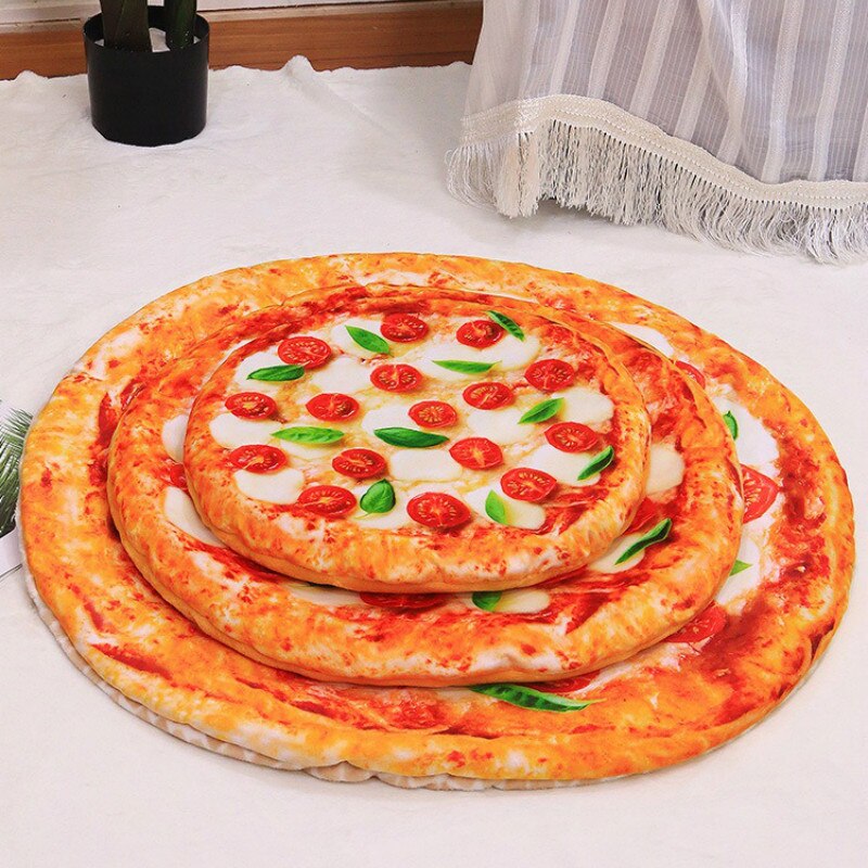 Kreative Pet Kissen Decke Weichen Samt Pizza Ei Lebensmittel Obst Gedruckt Hund Katzen Schlaf Matte Winter Warme Decken Haustiere Produkte