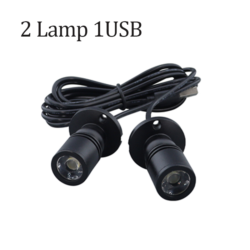 USB 5V LED Stelle Licht 3W Oberfläche Montiert Schrank Vitrine Zähler Schmuck Lampe Drehbare Winkel Decke Mini strahler: XL / Lila / 7w