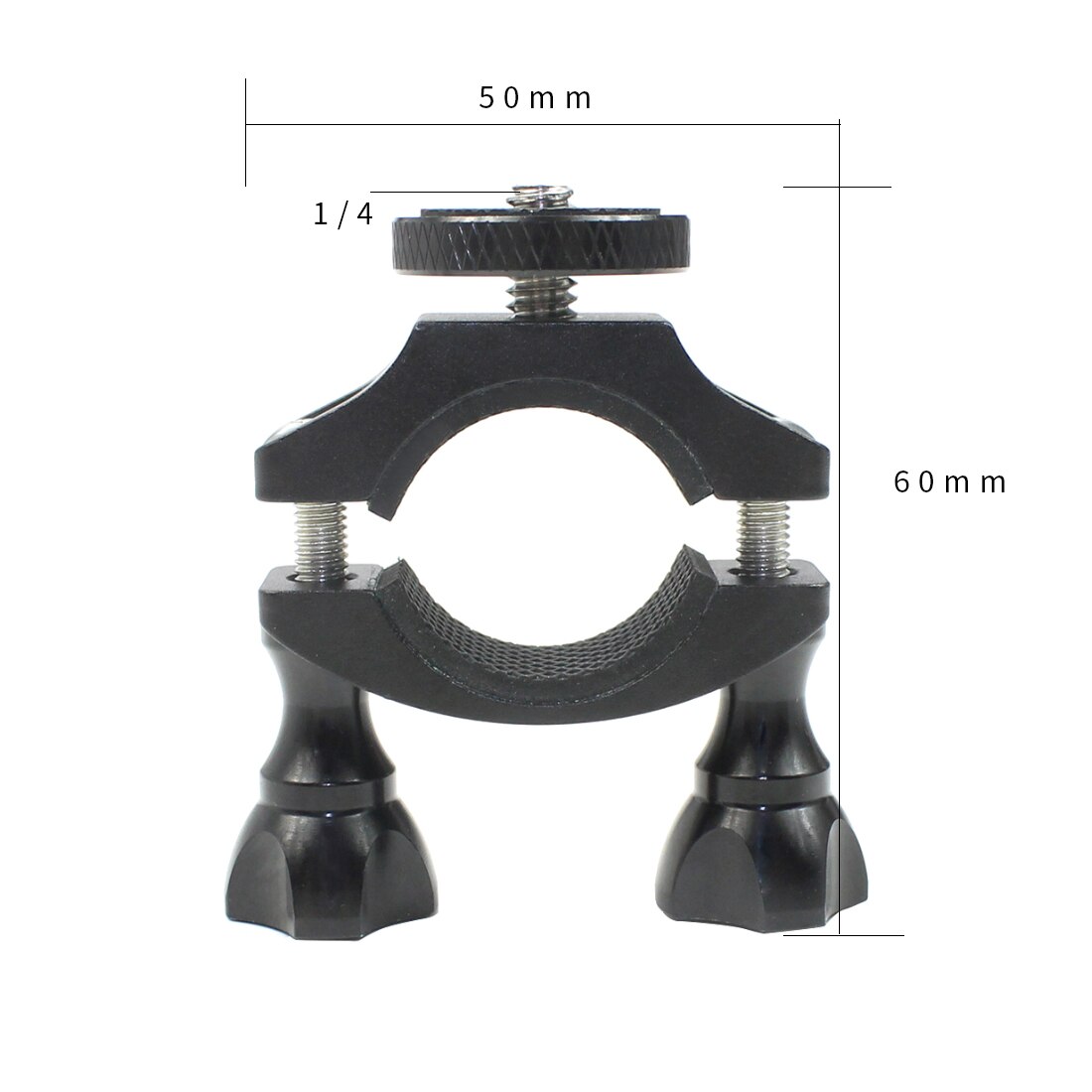 Bike Motorcycle Handlebar Clamp Bicycle Camera Mount Holder Support 1/4&quot; Tripod Adapter for GoPro Hero 9 8 7 6 5 Insta360 ONE X: 1 4 inch Screw