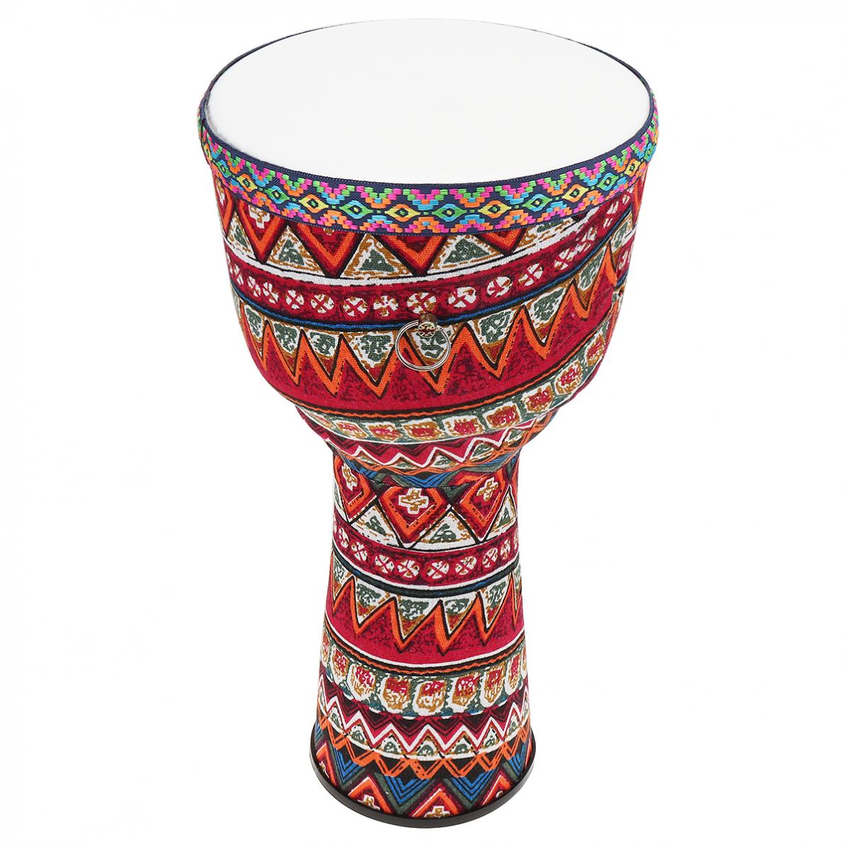 8 Inch PVC Afrikaanse Djembe Trommel Kleurrijke Doek Art ABS Vat Huid Kinderen Handtrommel