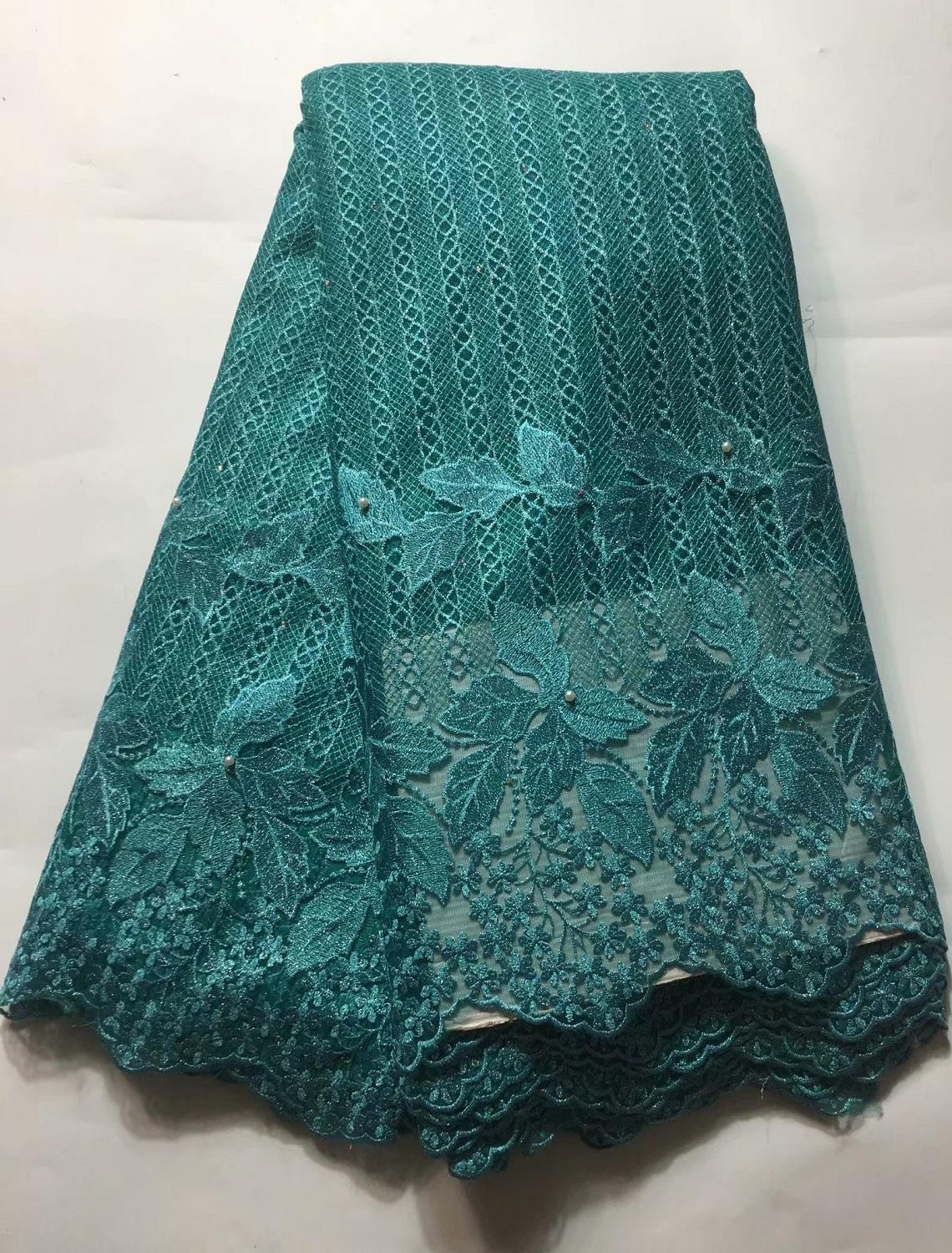 Afrikaanse kant Bloemen Patroon 125 cm breedte stof voor Kleding en Mode verkocht door de 5Yard