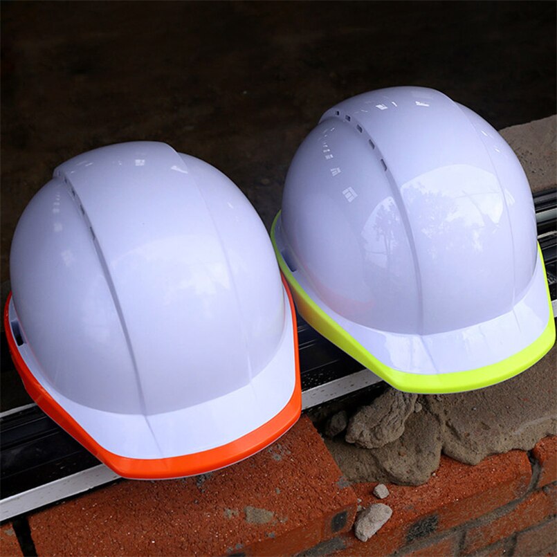 CK Tech.Safety Helmet Fluorescent Hard Hat Construction Work Cap Protective Helmets Breathable Labor Engineering Rescue Helmet