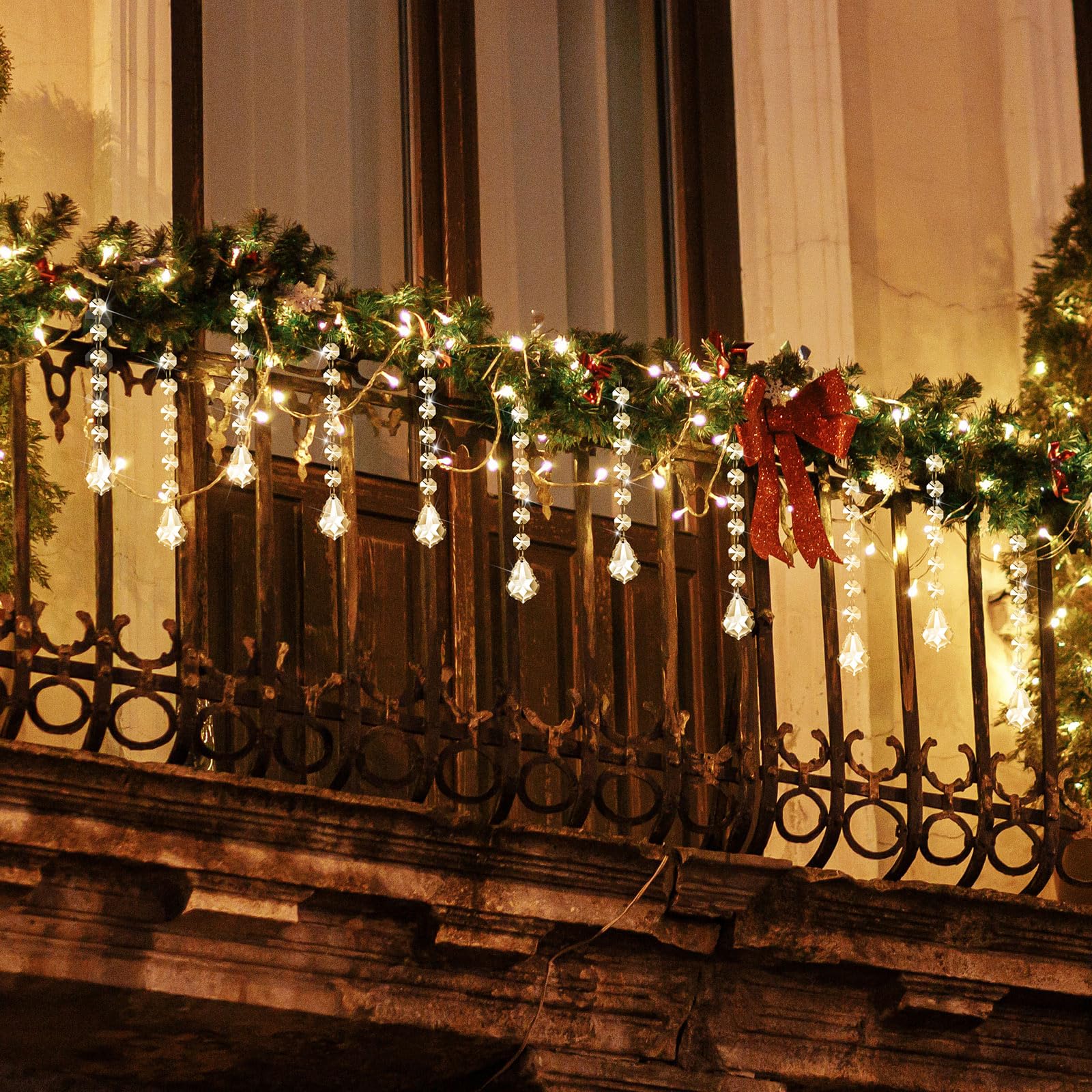 10/20/30 szt. Kryształbyć winnym ozdoby na choinkę, akrylowe kryształki robić zawieszenia na dekoracje centralne, żyrandole