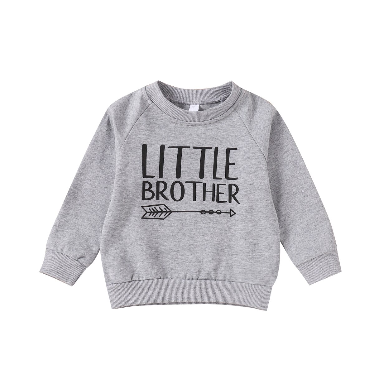 0-2Jahre Kleinen Bruder Baby Jungen T-Hemden Spitzen Frühling Herbst Langarm Outfits Für Jungen: grau / 24M