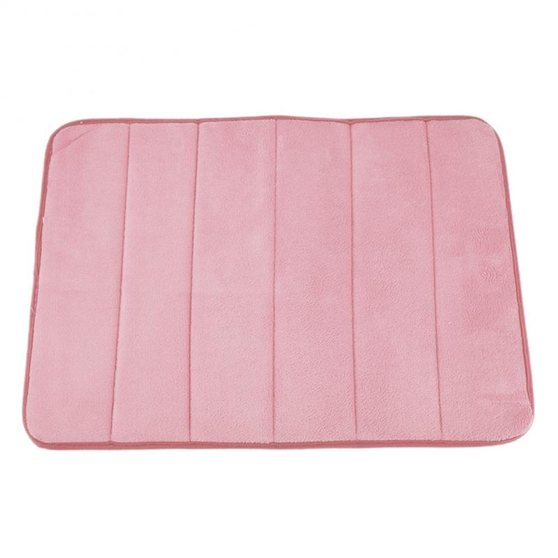 24 Hours Memory Foam Non-slip Carpet, Strong Water Absorption, Soft And Comfortable, Easy To Clean Bathroom Supplies: light pink